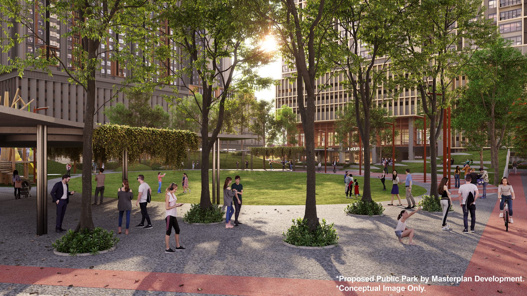 Ground view of proposed park